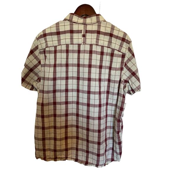 The North Face short sleeve plaid button up shirt size xl - Picture 3 of 6